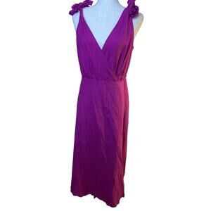 Lulus Magenta wrap dress